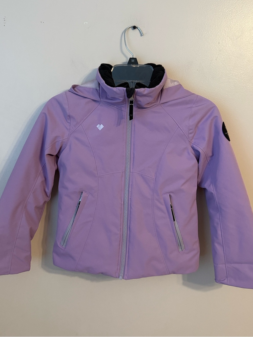 Obermeyer Rylee Insulated Ski Jacket Zip Pockets Light Purple Teen Size XS (6-7)